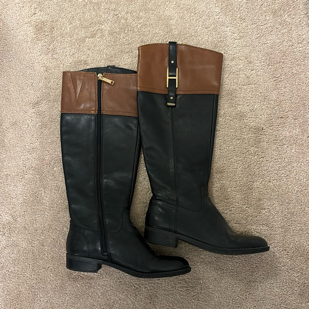 Tommy Hilfiger black/brown boots